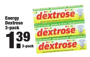 ALDI Energy Dextrose 3-pack aanbieding