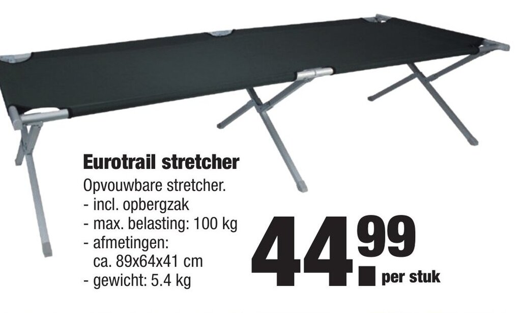 Aldi stretcher bed sale