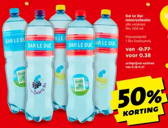 Boni Bar Le Duc Mineralwater aanbieding