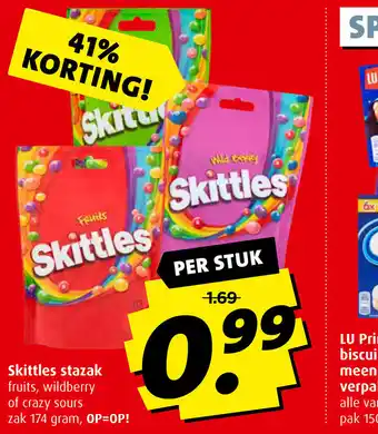 Boni Skittles stazak 174 gram aanbieding