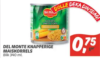 Dekamarkt Del Monte Knapperige Maiskorrels aanbieding