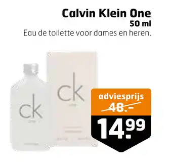 Trekpleister Calvin Klein One 50 ml aanbieding