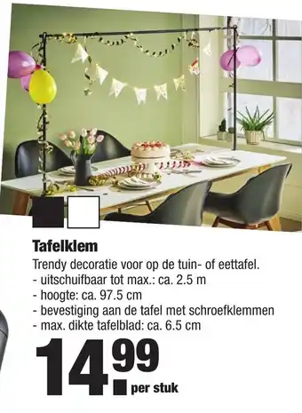 ALDI Tafelklem aanbieding