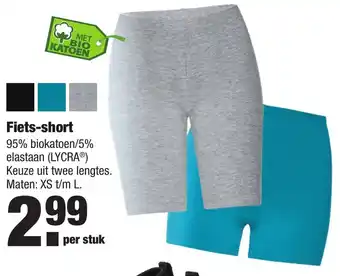 ALDI Fiets-short XS-L aanbieding