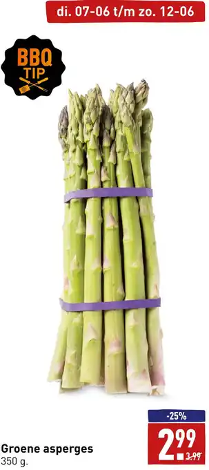 ALDI Groene asperges aanbieding