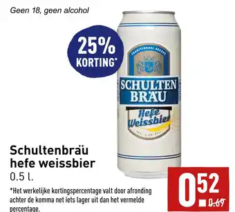 ALDI Schultenbrau hefe weissbier aanbieding