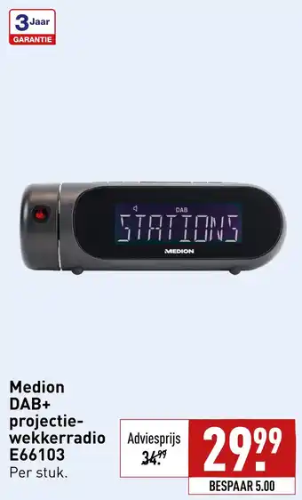 ALDI Medion DAB+ - projectie- wekkerradio E66103 aanbieding