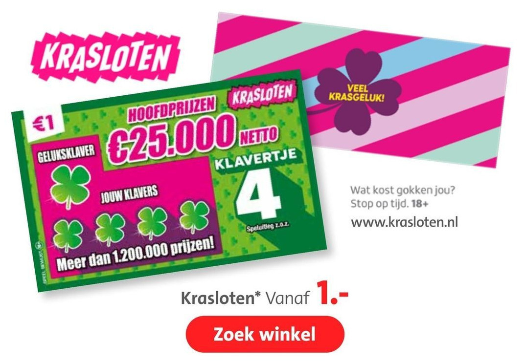 Krasloten* aanbieding bij Bruna