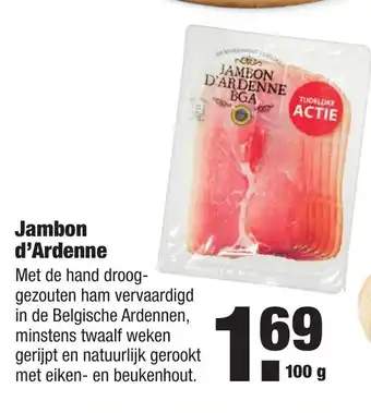 ALDI Jambon d'Ardenne BGA 100g aanbieding