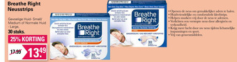 De Online Drogist Breathe Right Neusstrips aanbieding