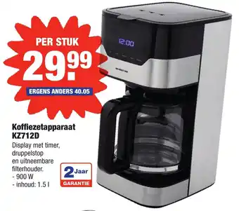 ALDI Inventum Koffiezetapparaat | KZ712D aanbieding