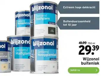 GAMMA Wijzonol buitenlak 750 ml aanbieding