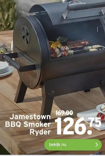 GAMMA Jamestown BBQ Smoker Ryder aanbieding