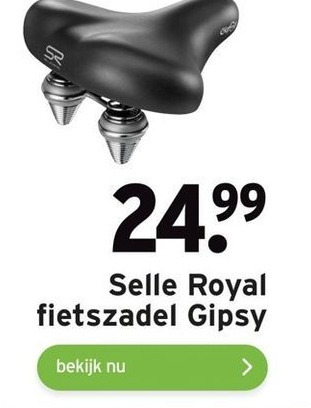 Selle Royal fietszadel Gipsy aanbieding bij GAMMA