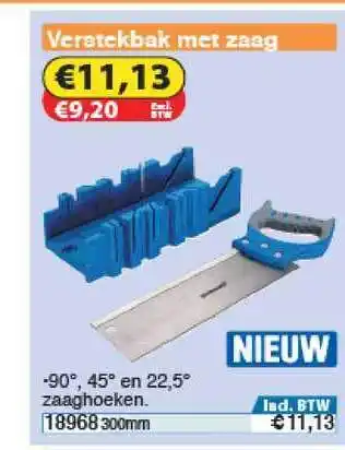 Toolstation Verstekbak Met Zaag 300mm aanbieding