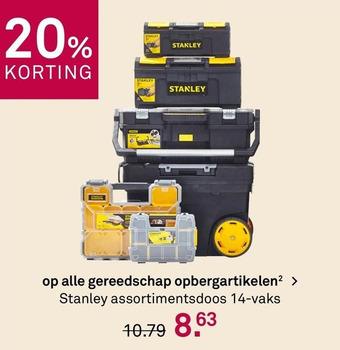 Karwei Stanley assortimentsdoos 14-vaks aanbieding