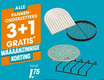 Kwantum PANNEN- ONDERZETTERS aanbieding