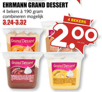 MCD Supermarkt EHRMANN GRAND DESSERT aanbieding