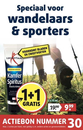Lucovitaal Kamfer Spiritus Voetcrème aanbieding