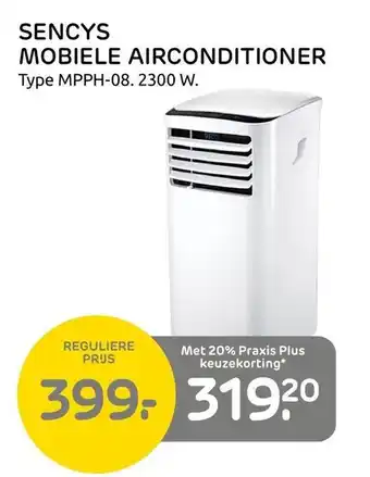 Praxis Sencys Mobiele Airconditioner Type MPPH-08. 2300 W. aanbieding