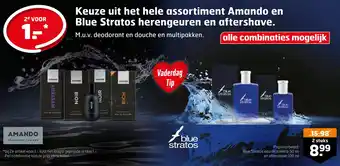 Trekpleister Keuze uit het hele assortiment Amando en Blue Stratos herengeuren en aftershave. aanbieding