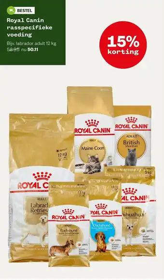 Welkoop Royal Canin rasspecifieke voeding aanbieding