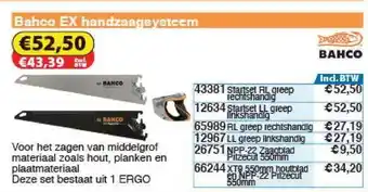 Toolstation Bahco Ex Handzaagsysteem aanbieding