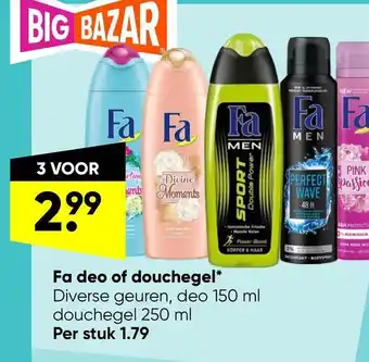 Big Bazar Fa deo of douchegel* aanbieding