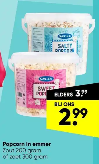 Big Bazar Popcorn in emmer aanbieding