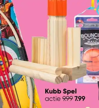 Big Bazar Kubb Spel aanbieding