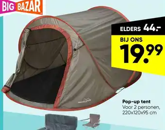 Big Bazar Pop-up tent aanbieding