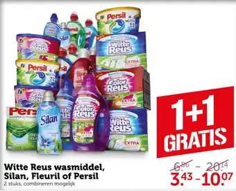 Coop Witte Reus wasmiddel, Silan Fleuril of Persil aanbieding