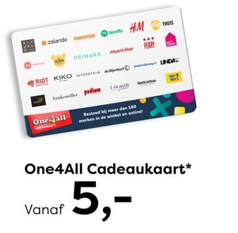The Read Shop One4All Cadeaukaart* aanbieding