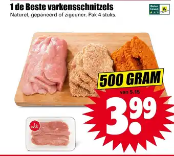 Dirk 1 de Beste varkensschnitzels 500 gr aanbieding