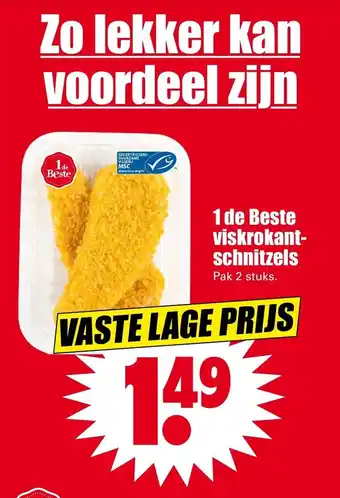 Dirk 1 de Beste viskrokantschnitzels aanbieding