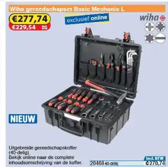 Toolstation Wiha Gereedschapset Basic Mechanic L aanbieding