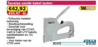 Toolstation Tacwise Combi Kabel Tacker aanbieding