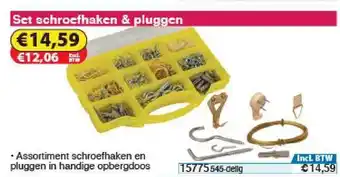 Toolstation Set Schroefhaken & Pluggen aanbieding