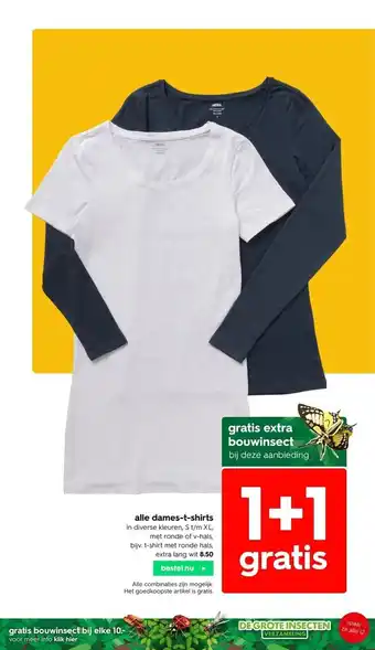 HEMA Alle dames -t-shirts aanbieding