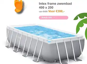 Tuinmeubelland Intex frame zwembad 400x200 aanbieding