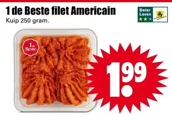 Dirk 1 de Beste Filet Americain 250g aanbieding