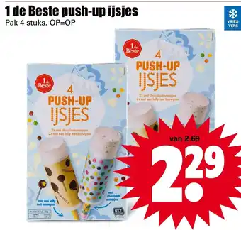 Dirk 1 de Beste Push-Up ijsjes 4st aanbieding