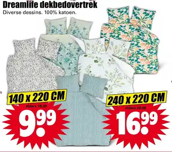 Dirk Dreamlife Dekbedovertrek 140*220 cm aanbieding