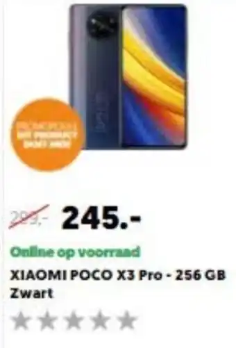 MediaMarkt Xiaomi POCO X3 Pro - 256GB zwart aanbieding