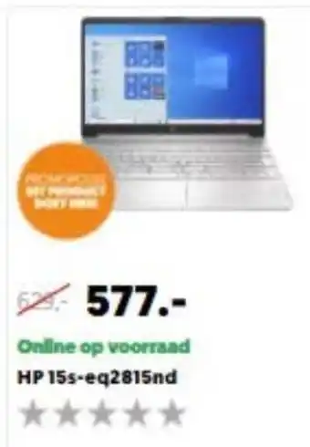 MediaMarkt HP Laptop | 15s-eq2815nd aanbieding