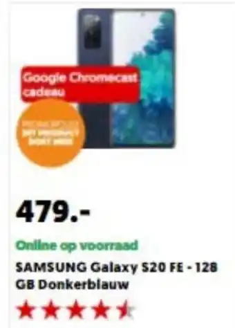 MediaMarkt SAMSUNG Galaxy S20 FE - 128GB Donkerblauw aanbieding