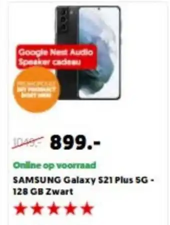 MediaMarkt SAMSUNG Galaxy S21 Plus 5G - 128GB zwart aanbieding