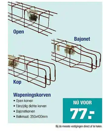 Pontmeyer Wapeningskorven aanbieding