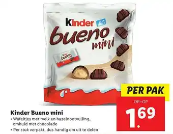 Lidl Kinder Bueno Mini aanbieding