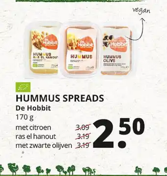 Natuurwinkel Hummus Spreads De Hobbit aanbieding